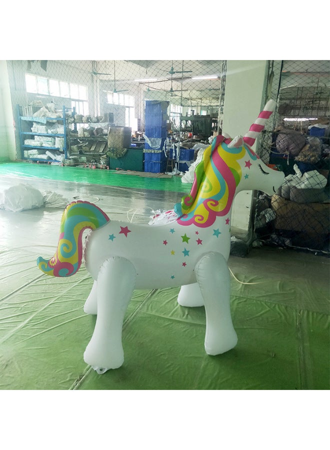 PVC Inflatable Animal Mount Puppy Elephant Dinosaur Unicorn Floating Row Floating Toy Children Swimming Ring-Color:Customized-Specifications:Customized  - Image 3