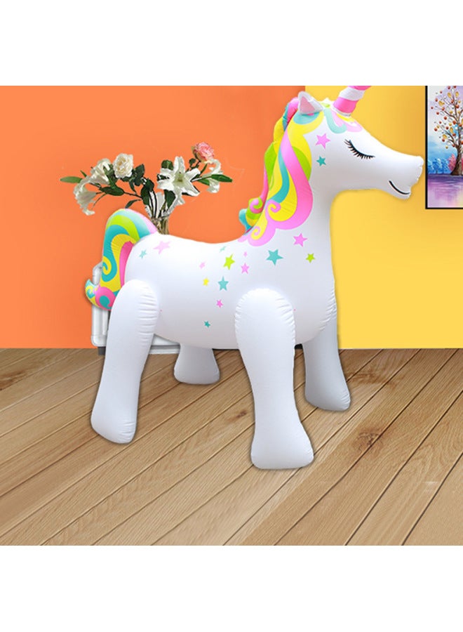 PVC Inflatable Animal Mount Puppy Elephant Dinosaur Unicorn Floating Row Floating Toy Children Swimming Ring-Color:Customized-Specifications:Customized  - Image 4