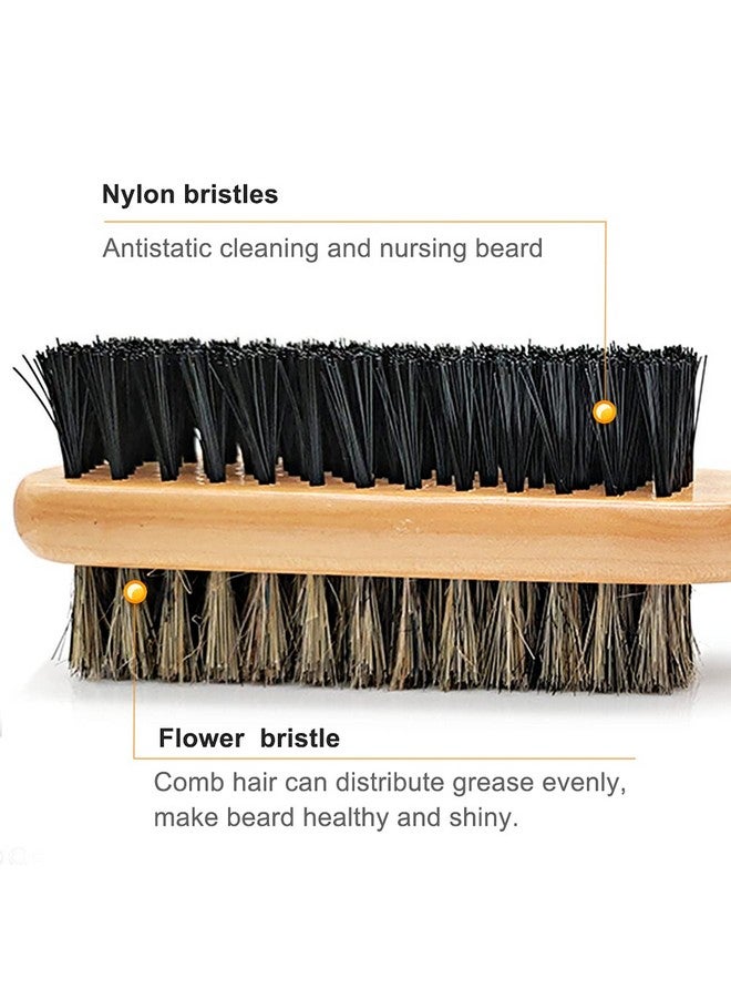 SUNBIRD Beard Brush For Men 2Sided Club Brushcombsbristle Brushesmen - Image 3