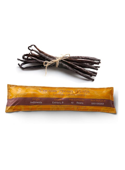 Whole Extract Grade B Pods for Baking, Homemade Extract, Brewing, Coffee, Cooking - (Tahitian)