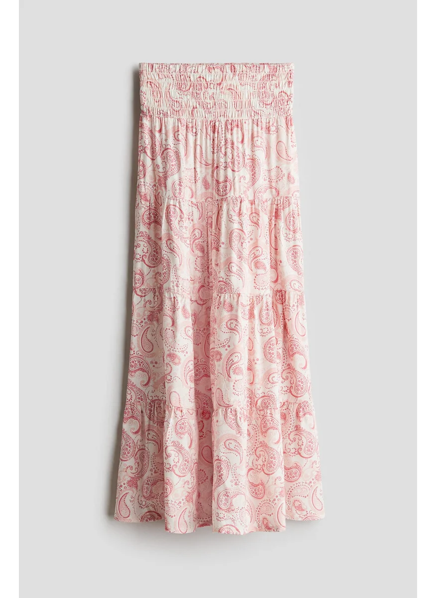 اتش اند ام Smocked Tiered Skirt