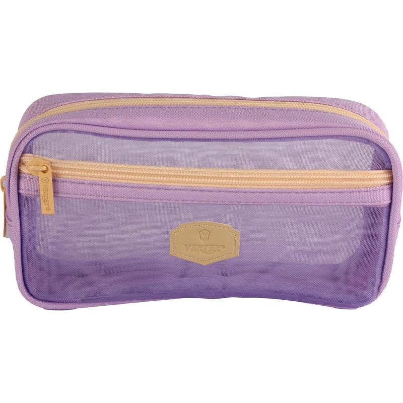 Vertex Fabric Pencil Case VS-3510, 2 Zippers, Durable - Image 4