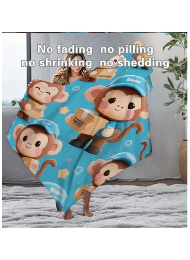 general Children's or student cartoon flannel thin blanket (warm and comfortable, suitable for sleep, games) 100cm*150cm - 34 - Image 1