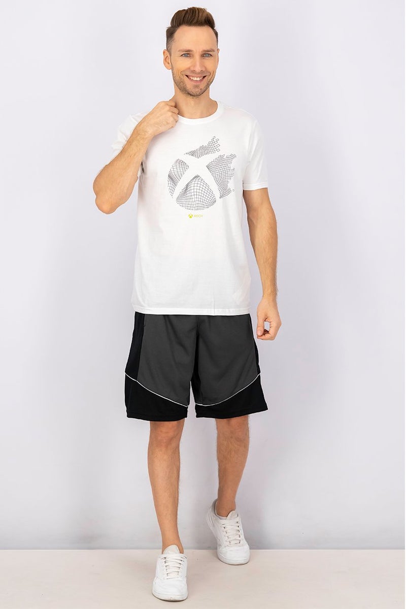 DIFUZED Men Crew Neck Short Sleeve Graphic Tee, White - Image 2