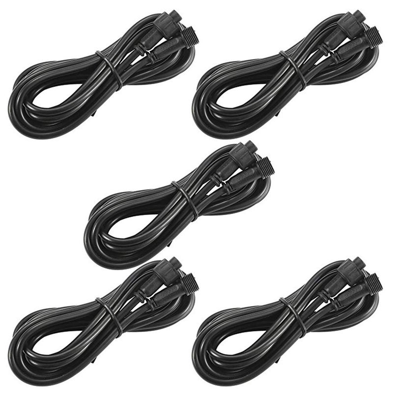FVTLED Pack of 5, FVTLED 3m 9.84ft 4Pin Extension Cable Wire with Male and Female Connectors at Both Ends Only for FVTLED RGB Multi-Color LED Deck Light - Image 1