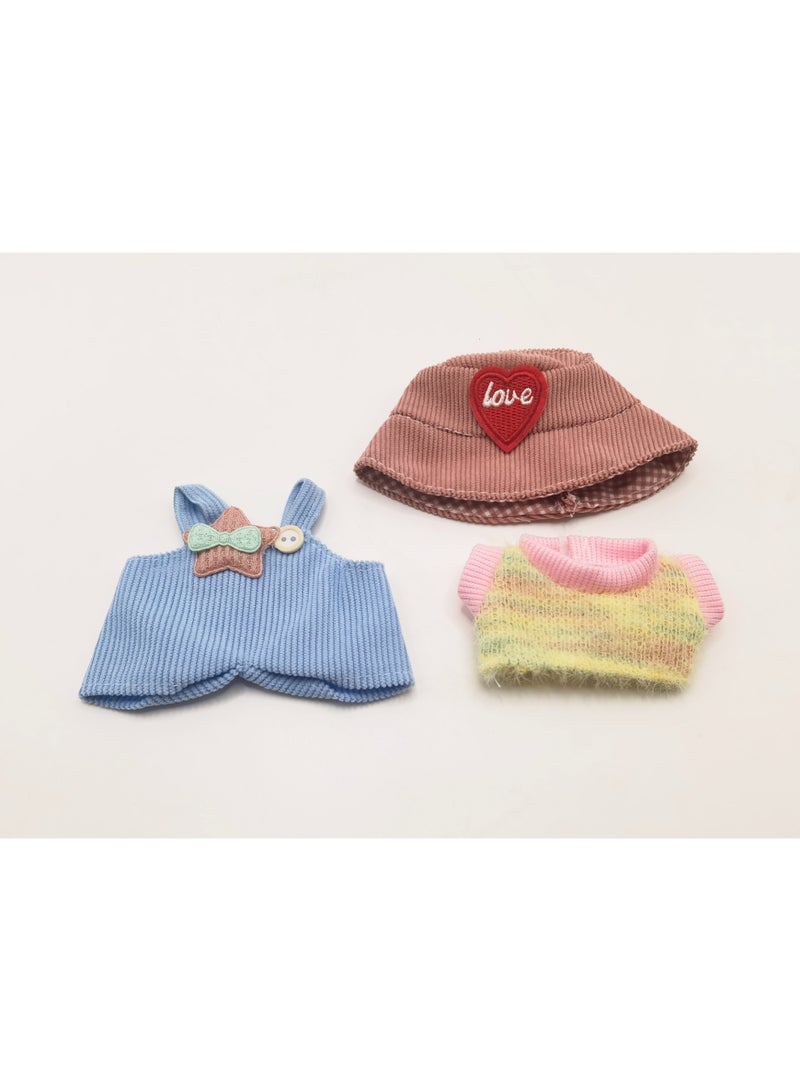 linkship Labubu Doll Clothes, Interchangeable Outfit Set for 17cm Hanging Plush, Stylish & Durable Apparel for 1st/2nd/3rd Gen Collection - Image 2