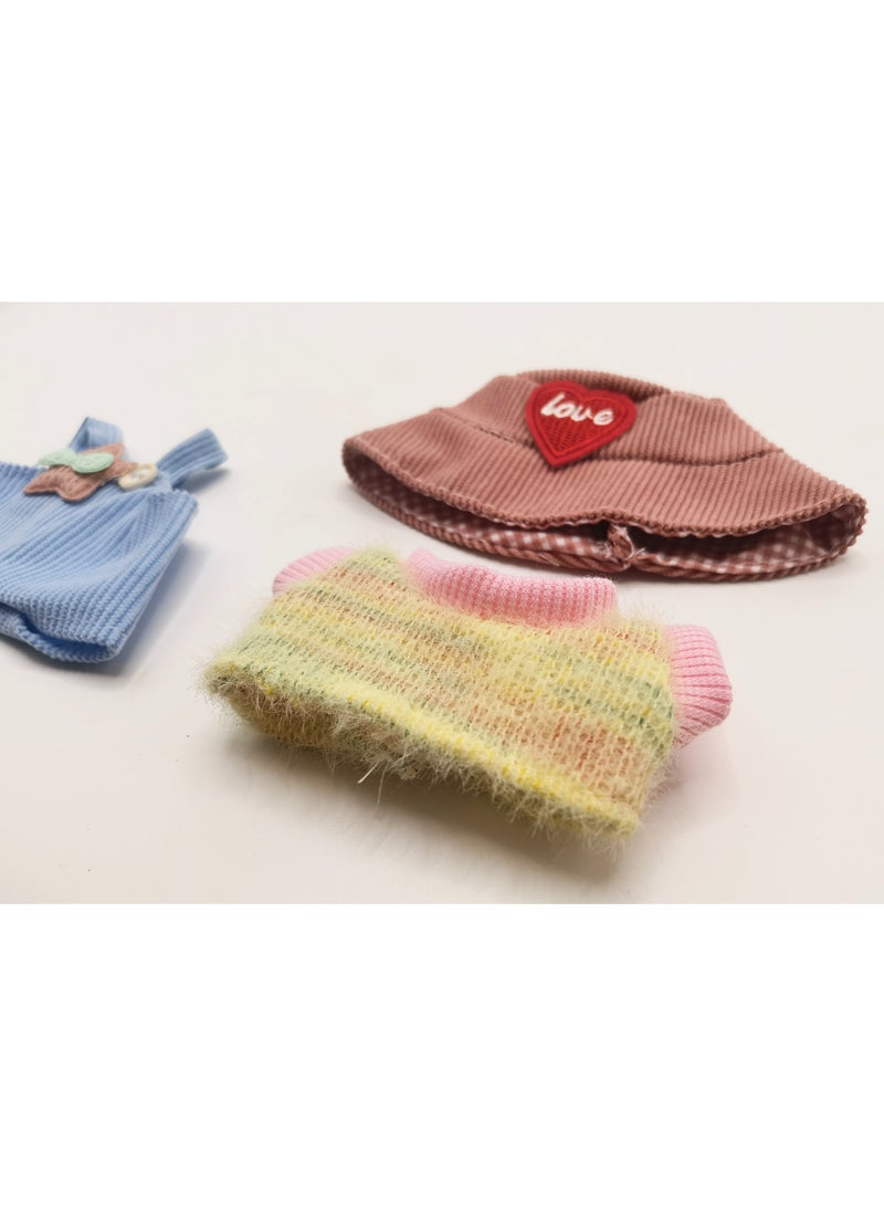 linkship Labubu Doll Clothes, Interchangeable Outfit Set for 17cm Hanging Plush, Stylish & Durable Apparel for 1st/2nd/3rd Gen Collection - Image 4