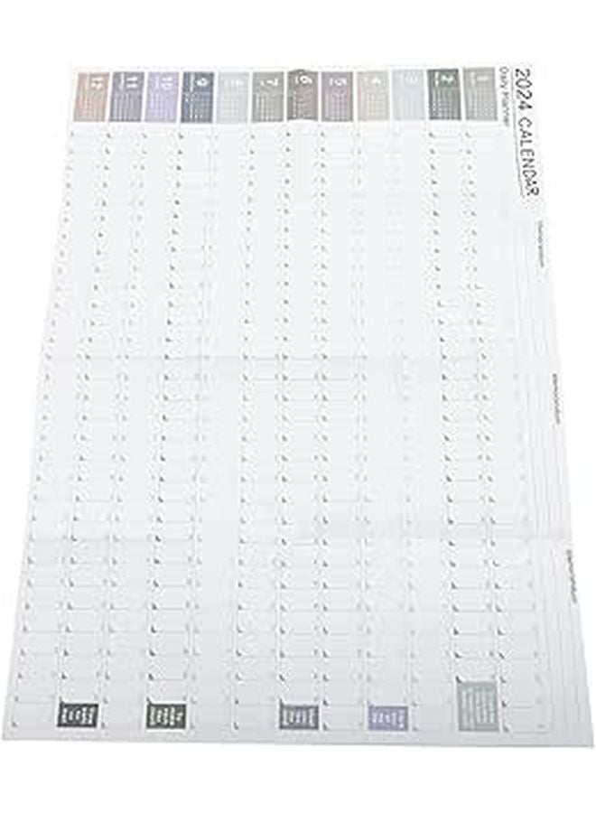 2024 Creative Monthly Wall Calendar Planner Paper Schedule Organizer for Home Office - Image 1