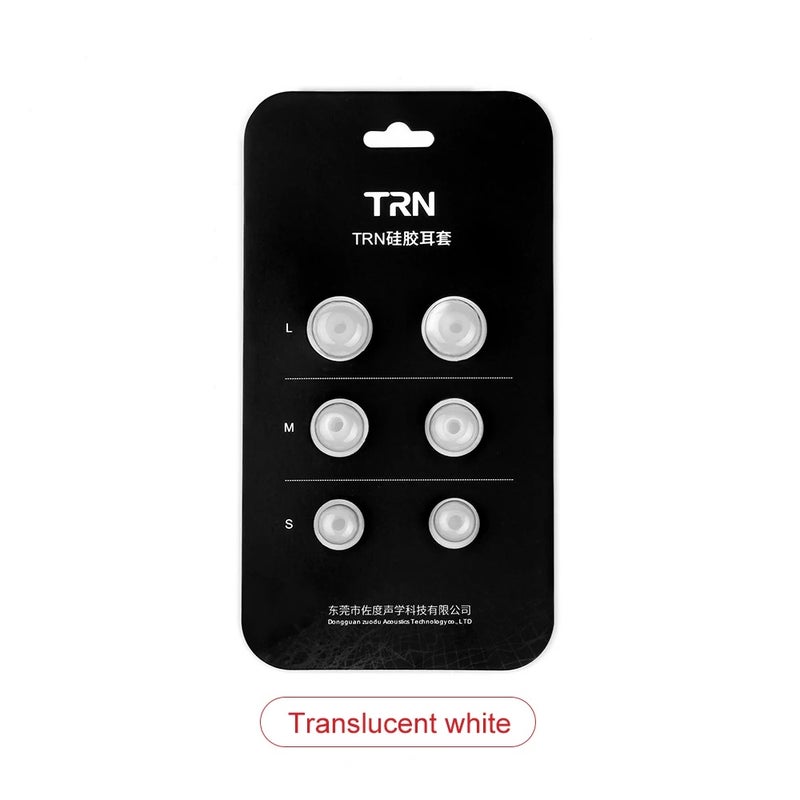 KZ TRN QKZ 3Pairs (6pcs) Sponge Sleeve Ear Plugs Wired Earphone Memory Cotton Earmuffs Rebound Earplugs PU Headphones Eartips, TRN White - Image 1