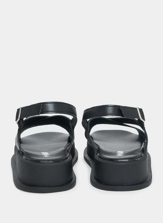 Styli Cross Strap Platform Sandals