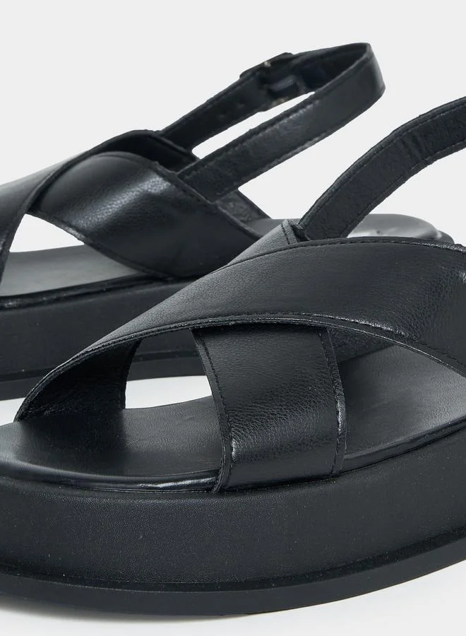 Styli Cross Strap Platform Sandals