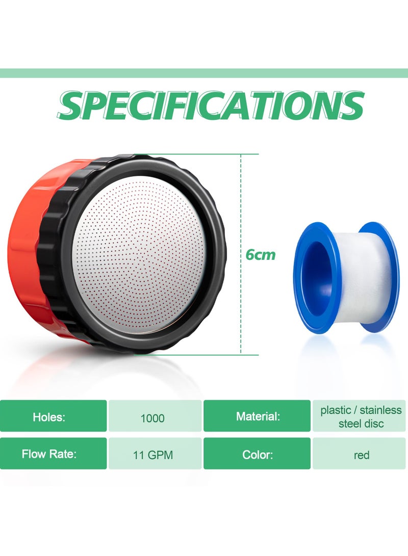 SYOSI Garden Hose Nozzle, Watering Nozzle for Garden/Plant/Lawn 11 GPM Flow Rate Plastic Hose Nozzle with PTFE Thread Seal Tape - Image 3