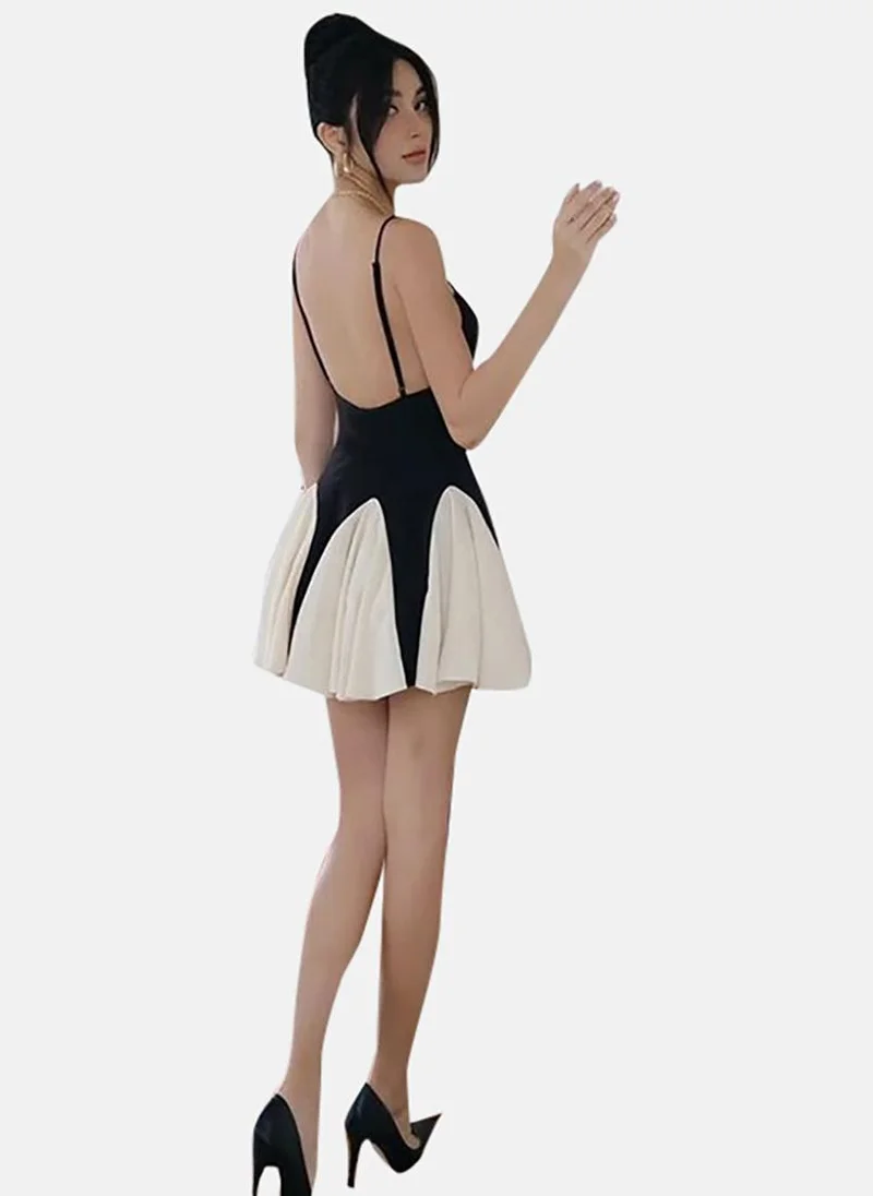 YUNIQEE Panel Mini Dress