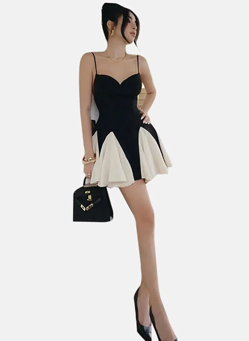 YUNIQEE Panel Mini Dress