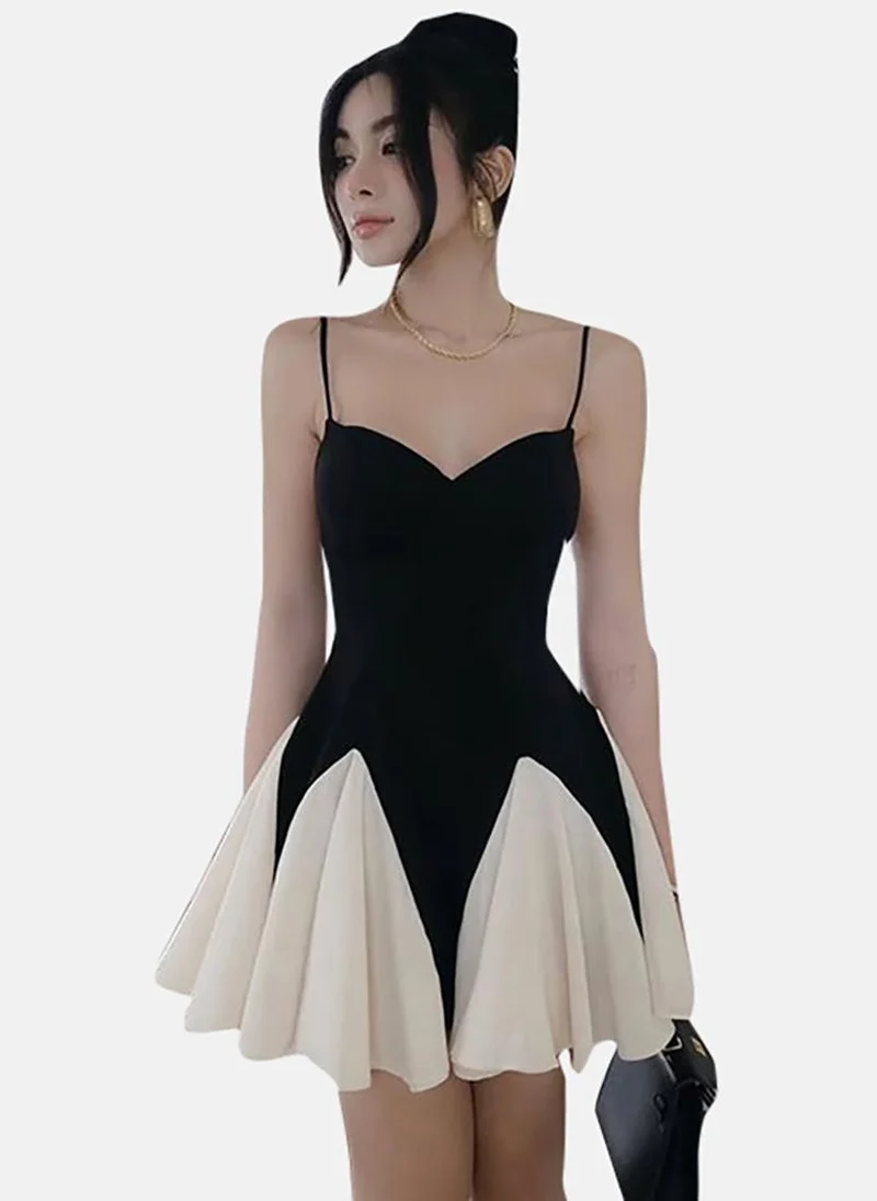 YUNIQEE Panel Mini Dress