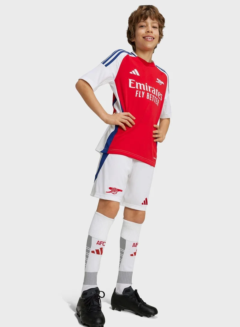 adidas قمصان كرة قدم حمراء للأولاد