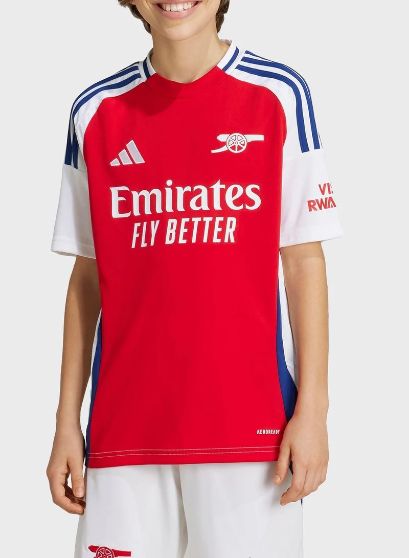 adidas قمصان كرة قدم حمراء للأولاد