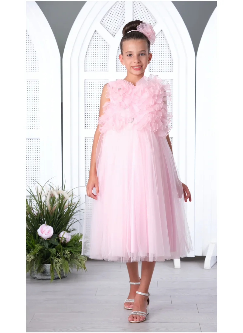 VIA BAMBINO Girls Dress Pink 3183