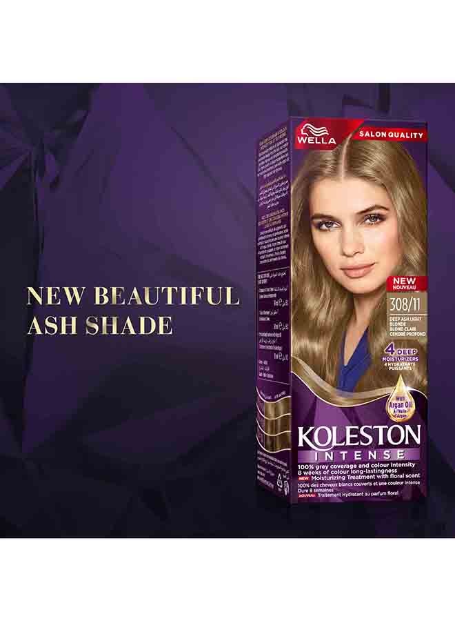 WELLA Koleston Intense Hair Color 308/11 Deep Ash Light Blonde - Image 3