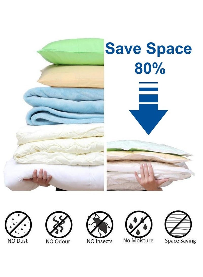 BAEKO Premium Vacuum Storage Bag, Extralarge Compressed Bag with Hand Pump, Space Saver Bags for Clothes, sweater and blanket (7PCS, 60 x 80cm) - Image 2