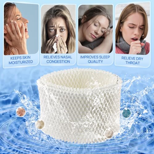 NISHCON WF2 Humidifier Filter Replacement for Vicks V3500 V3100 V3600 V3900 V3700 VEV320 & Kaz 3020 Cool Mist Humidifiers Pack of 4 - Image 3