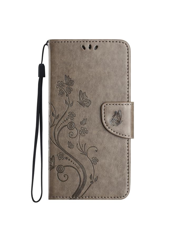 S-TOP Case For Samsung Galaxy S24 Ultra 5G Butterfly Flower Pattern Flip Leather Phone Case - Image 2
