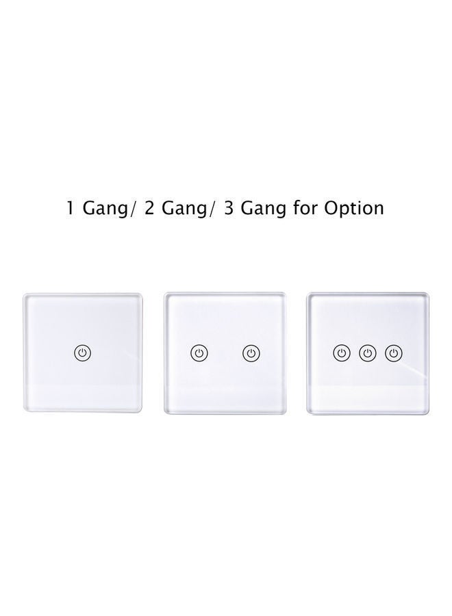 NIBEMINENT Wi-Fi Smart Touch Light Switch White - Image 4