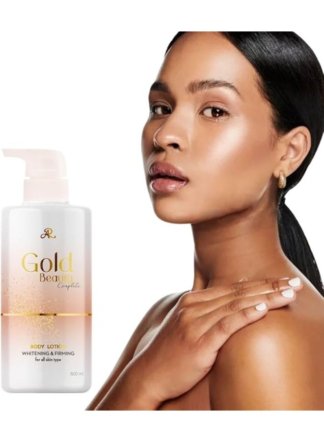 AR Gold Beauty Complete Body Lotion, Whitening and Firming Formula, 600ml - Image 2