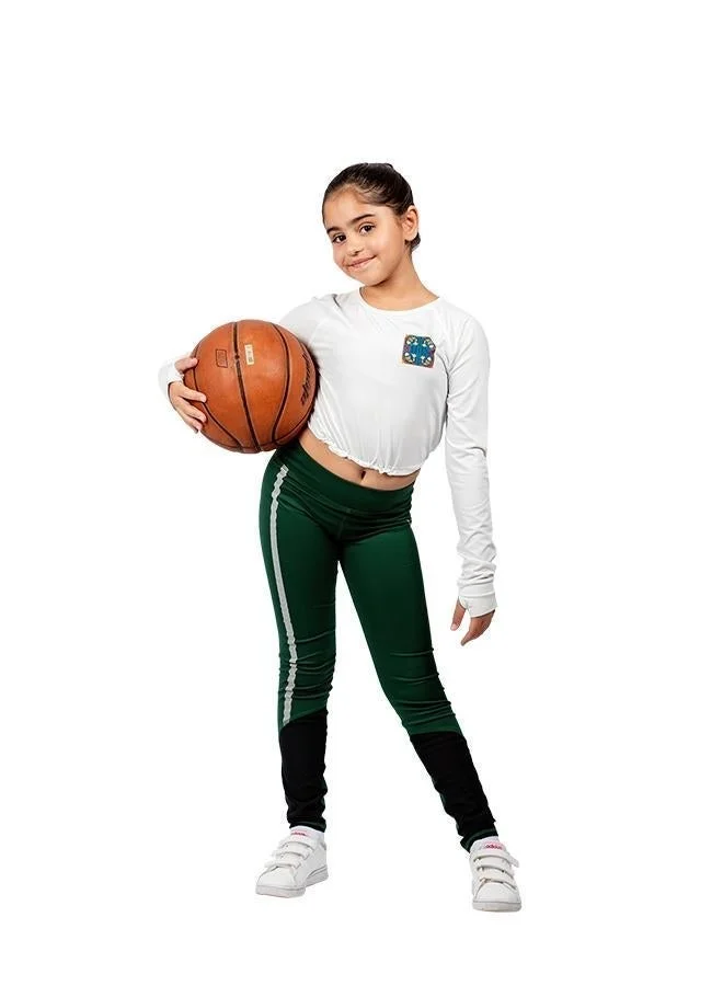 ZAECY Girl's Full Sleeve Crop Top