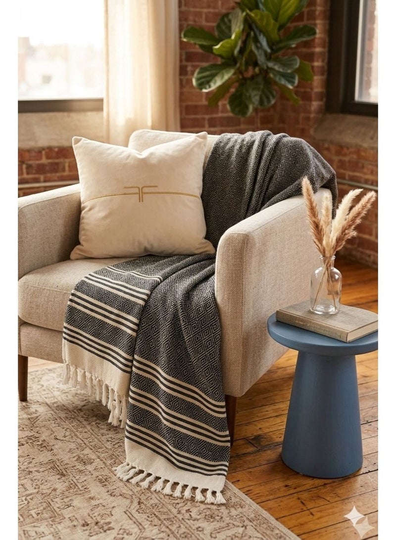 sofa cover , flat , cotton 100% , 100*180, Durable & Easy to Clean ,Elegant design for home décor