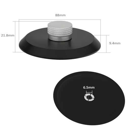 Preffair Audiophile Record Weight Stabilizer POM Turntable Weight Clamp for HiFi LP Record Player Vinyl Disc Accessories (Black) - Image 2