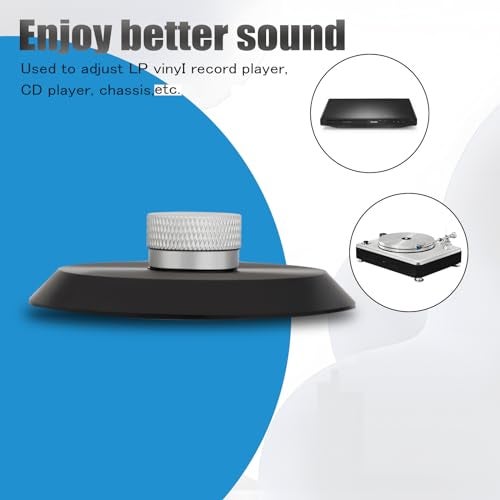 Preffair Audiophile Record Weight Stabilizer POM Turntable Weight Clamp for HiFi LP Record Player Vinyl Disc Accessories (Black) - Image 4