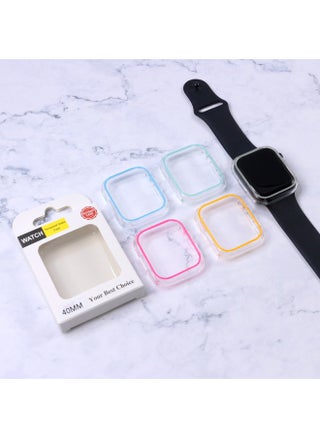 Suitable For Apple Watch PC Hard Case Transparent Hollow Luminous Case Iwatch6 7 Generation Half Bag Color Single Frame-Color:Luminous Pink With Carton Packaging-Exterior Dimension:40mm - pzsku/Z6DDD49F6927332B0DE17Z/45/1746186625/f1be78a8-4f5a-449d-adf1-06730f8b999e