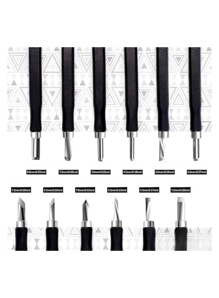 PROMASS Wood Carving Tools Set - Easy to Use 12 pcs Mini Wood Chisel Beginner Wood Carving Kit for Adults & Kids Carving Kit Gift  - Image 2