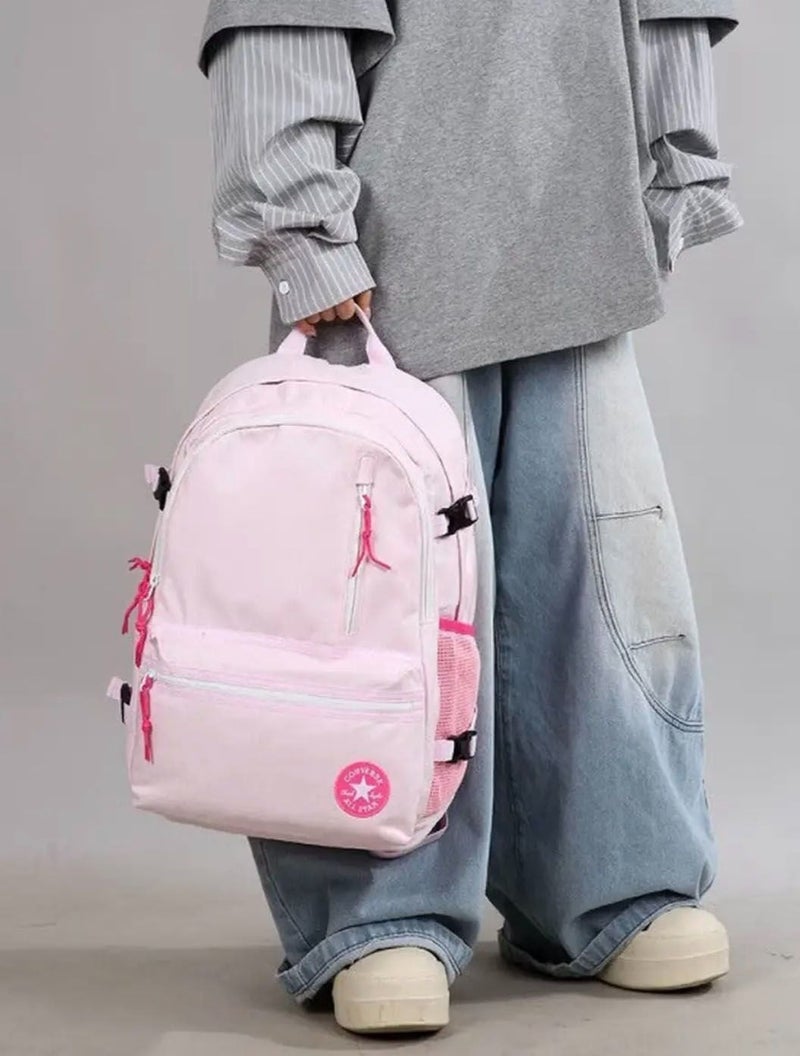 CONVERSE High‑version Converse‑style backpack, classic large‑capacity schoolbag for junior high students, casual travel backpack. - Image 4