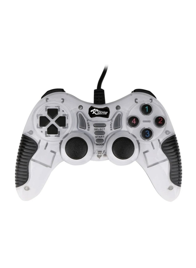 Cougar - COUGAR-EGY (9012) USB Wired Double Gamepad Turbo Controller with Vibration Function For PC or Laptop, 1.5 Meter - Image 1