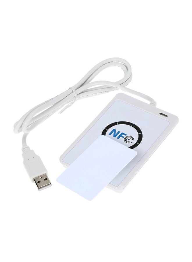NFC Intelligent Card Reader Writer With Cards White - Image 2
