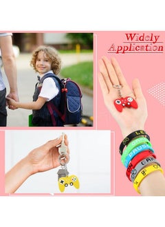 Mtlee 36 Pieces Video Game Party Favors Set Include Gamer Party Favor Bags With Drawstring Silicone Bracelets Wristbands Game Controller Keychains For Boys Girls Gaming Birthday Party Supplies Decorations  - Image 5