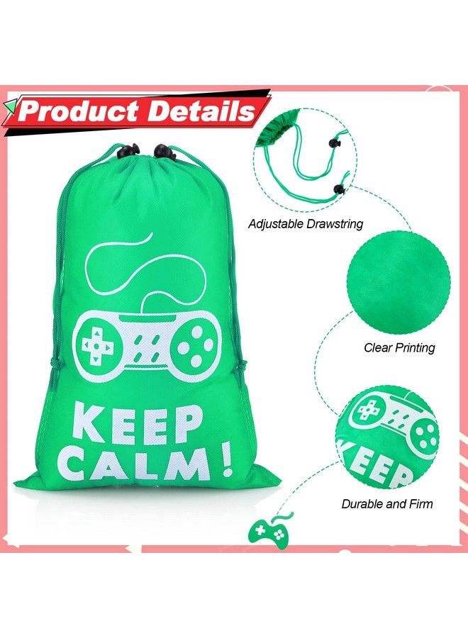 36 Pieces Video Game Party Favors Set Include Gamer Party Favor Bags With Drawstring Silicone Bracelets Wristbands Game Controller Keychains For Boys Girls Gaming Birthday Party Supplies Decorations