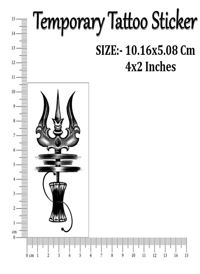 VANVATI Lord Krishna, Hanuman, Mantra, Trishul & Eye Art Design Temporary Body Art - Image 3