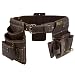 Ox Pro Drywall Tool Belt  22Pocket Leather Tool Belt Pouches  Made of OilTanned Leather with DoubleStitching and Steel Rivets  OXP263804 - Image 2