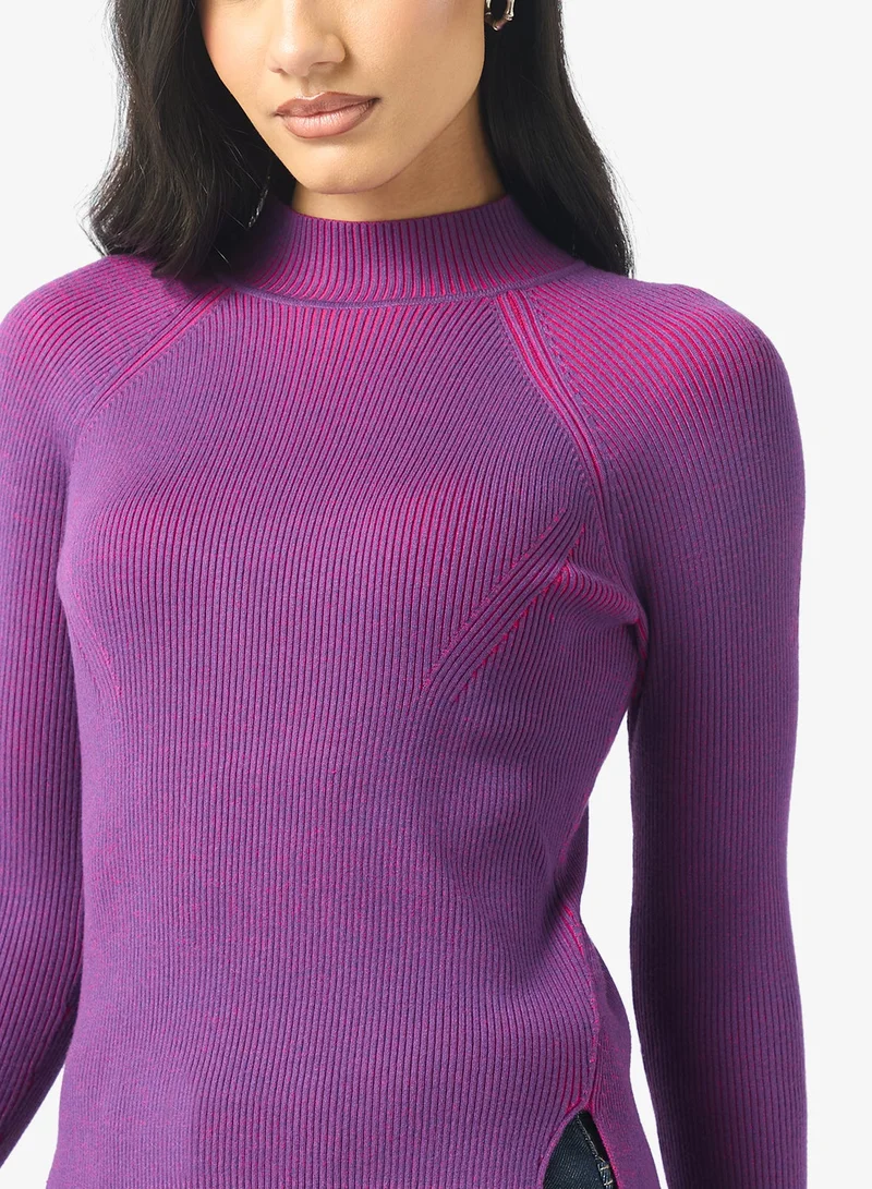 Calvin Klein Jeans Purple Essential Crew Neck Sweater for Women | Best Price UAE
