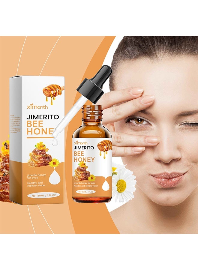 ximonth Jimerito Honey for Eyes, Honey Eye Drops, Honey for Eyes, Stingless Bee Honey Eye Drops, Used to Moisturize Eyes, Relieve Fatigue, Keep Eyes Moist, Natural Honey Eye Drops 30ml - Image 1