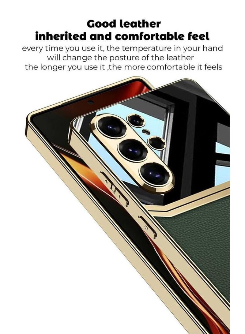 GKK Luxury Leather Case for Samsung Galaxy S26 Ultra (2026) ,Electroplated Ultra-Thin, Anti-Drop, All-Round Protection Phone Cover Support Wireless Charging with Pen Slot Design - Pen NOT Included - Image 3