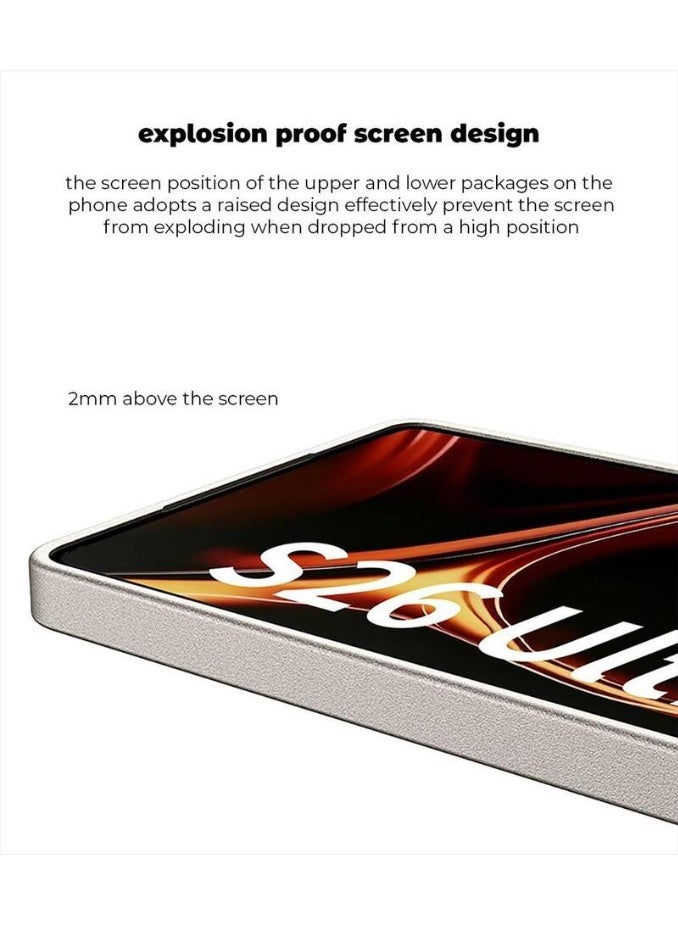 GKK Luxury Leather Case for Samsung Galaxy S26 Ultra (2026) ,Electroplated Ultra-Thin, Anti-Drop, All-Round Protection Phone Cover Support Wireless Charging with Pen Slot Design - Pen NOT Included - Image 5