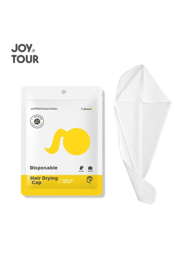 JOY TOUR Joytour Disposable Hair Drying Cap, Travel Hotel Hair Cover Towel, Thickened Quick-drying Cap, Washable Bath Cap, 5-pack  - Image 5