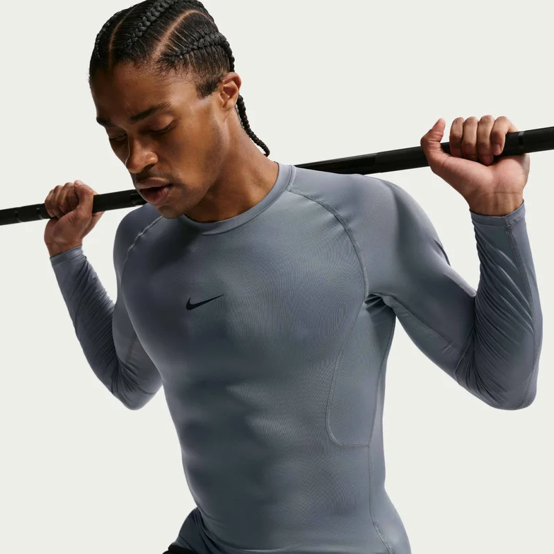 Nike Grey Men's Pro Dri-FIT Training Top for Men | Best Price UAE