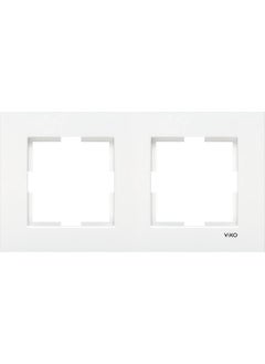 Viko Kare Viko Karre White Double Frame Horizontal 