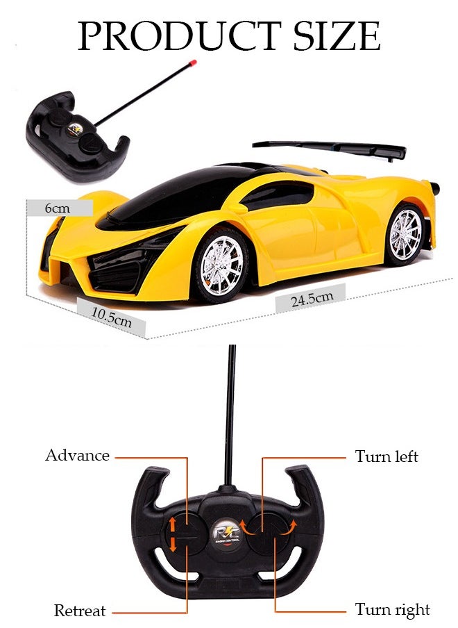 DUNISO Children's toy remote control car, rechargeable with LED lights toy racing car, suitable for birthday hobbies and gifts for children, girls, boys, and toddlers learning to walk  - Image 2