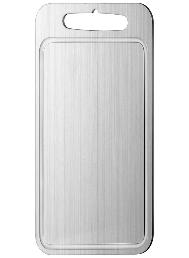 Yaocom Stainless Steel Cutting Board for Kitchen 304 Steel Chopping Dishwasher Safe Metal Cutting Board Set for Kitchen Meat Fruit Vegetable(1 Pc,9.8''x6''-0.06'') - Image 1